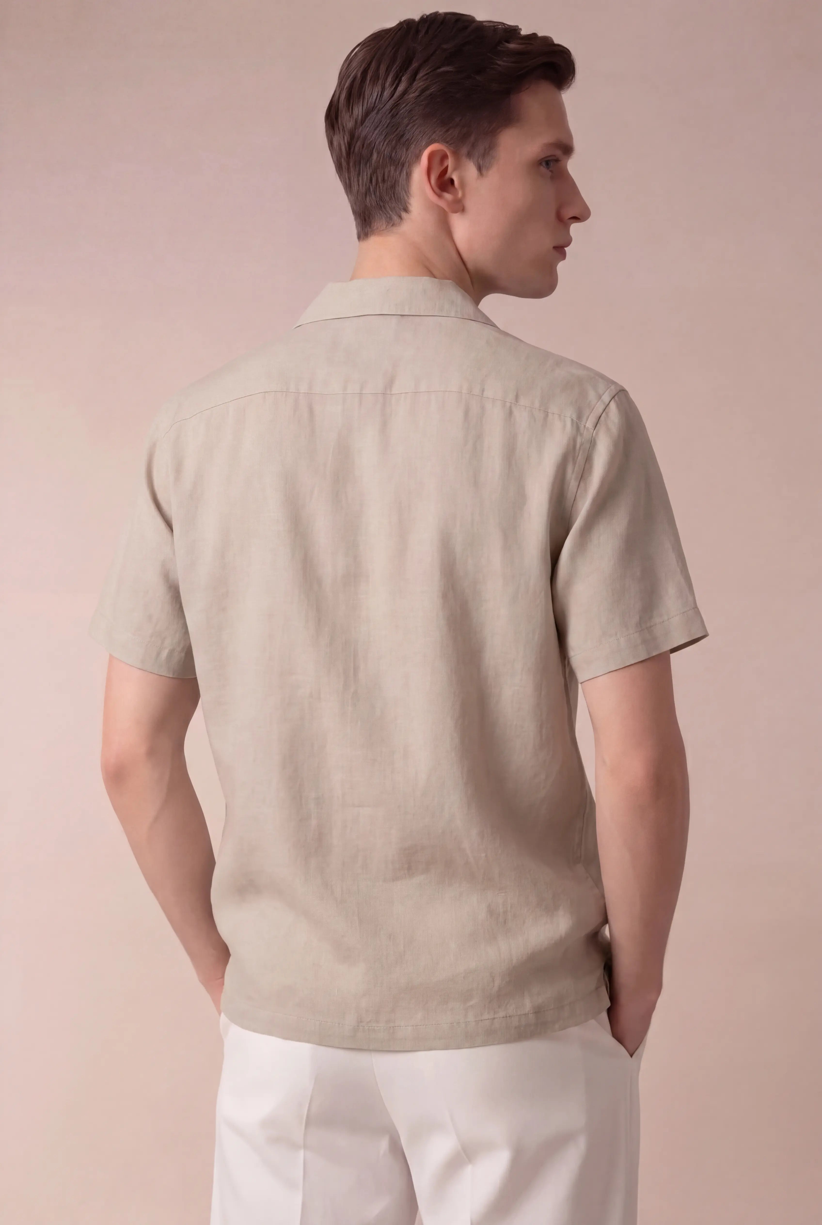 Mireno Linen Shirt Beige