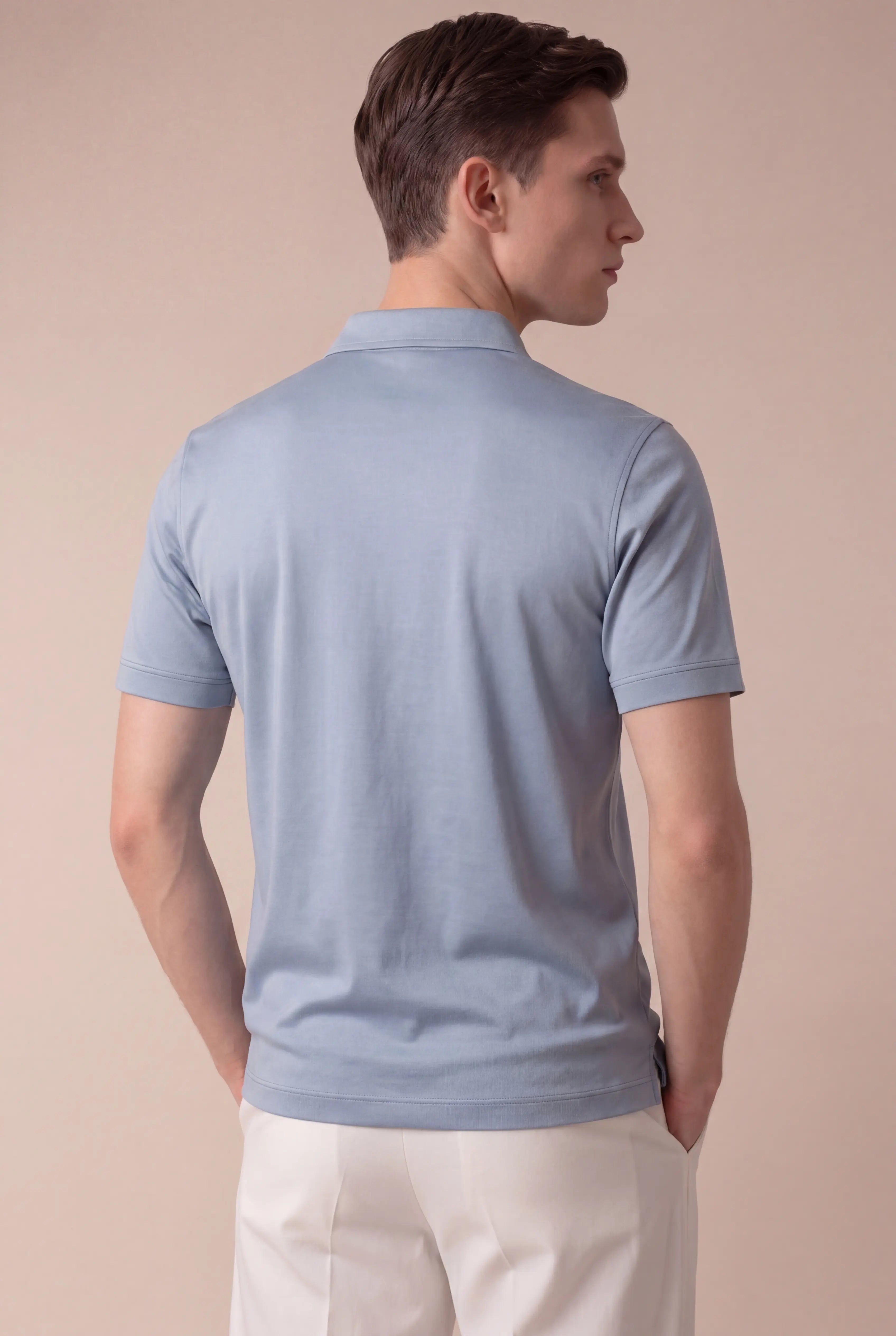 Alvino Cotton Polo Blue