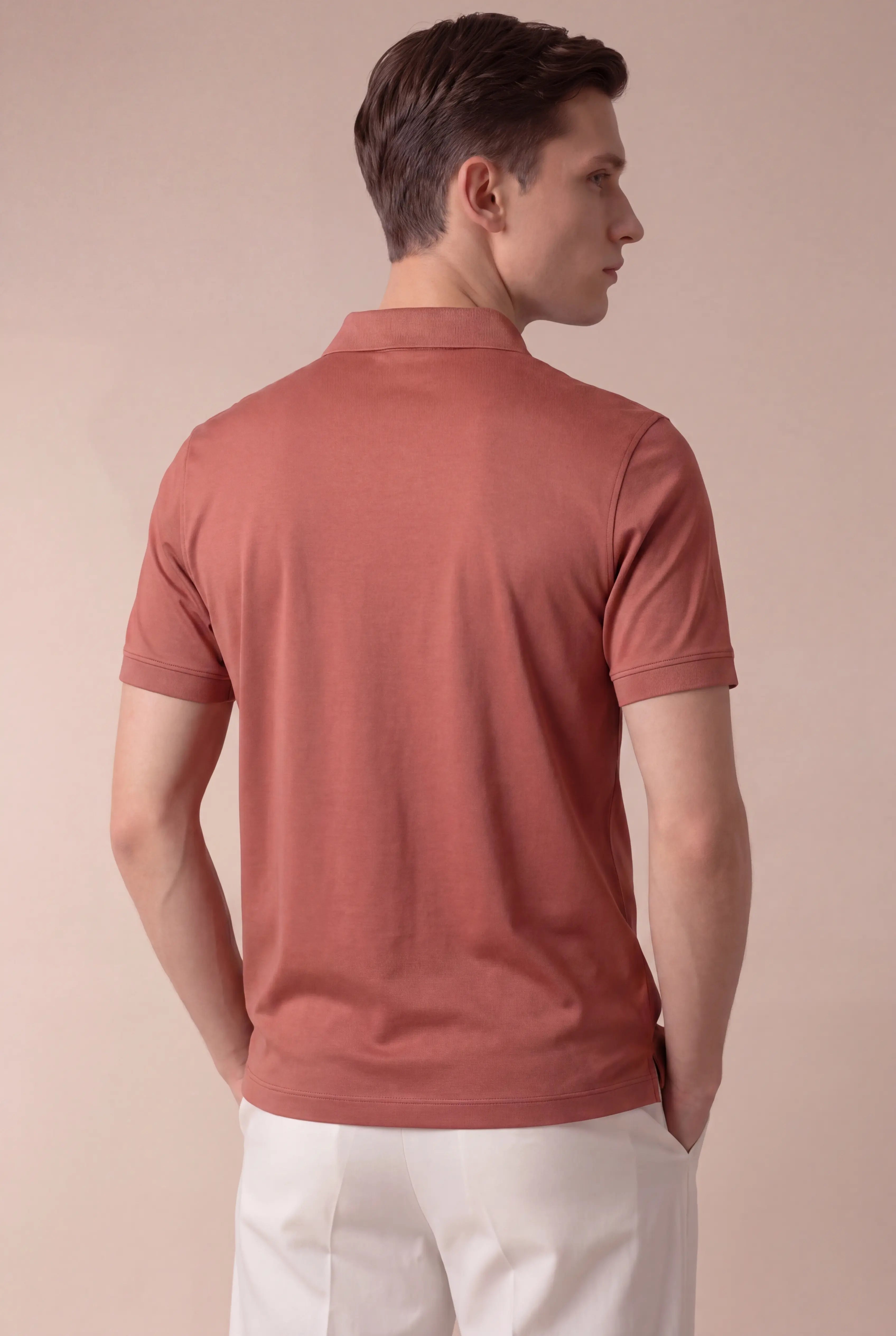 Alvino Cotton Polo Rose