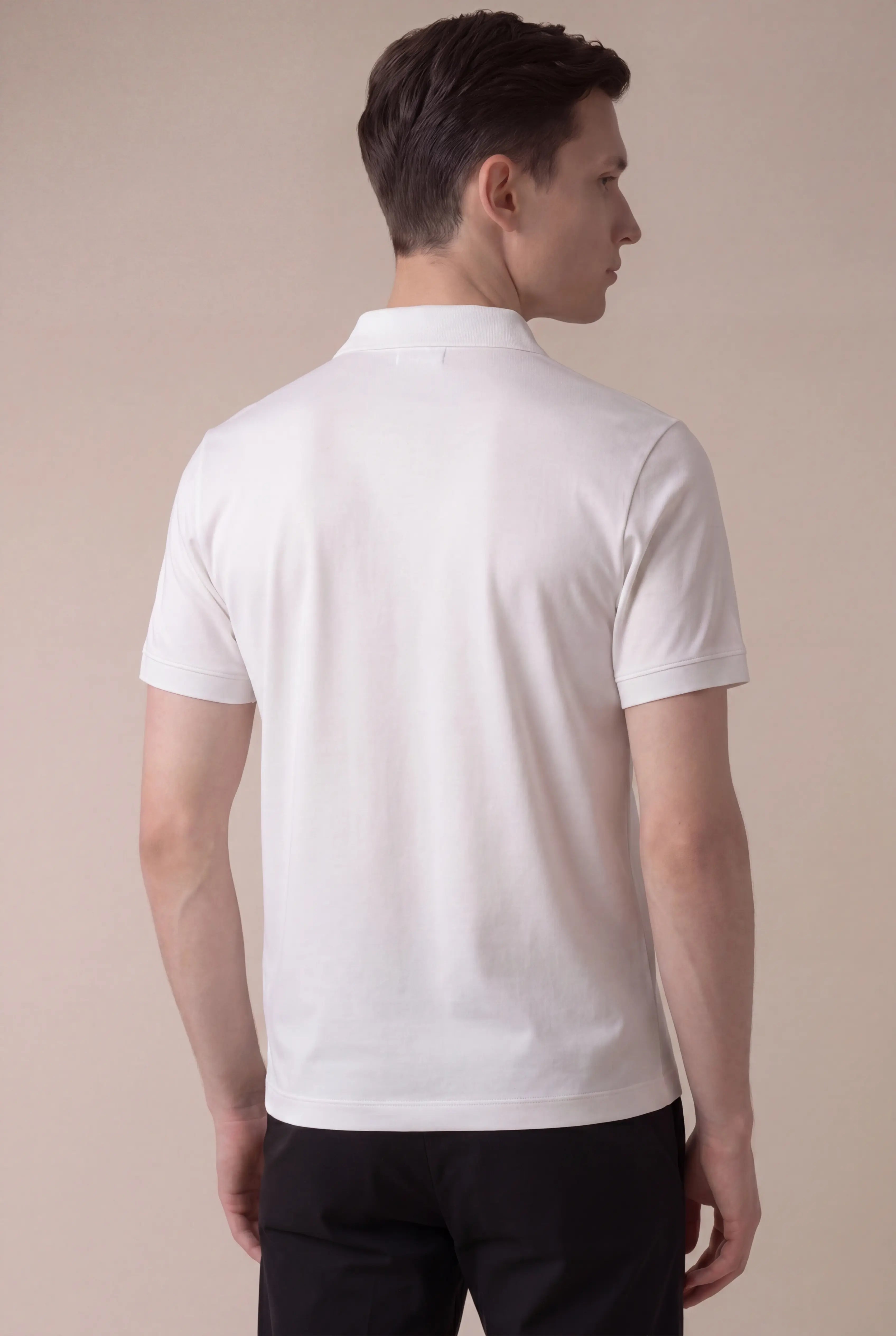 Alvino Cotton Polo White