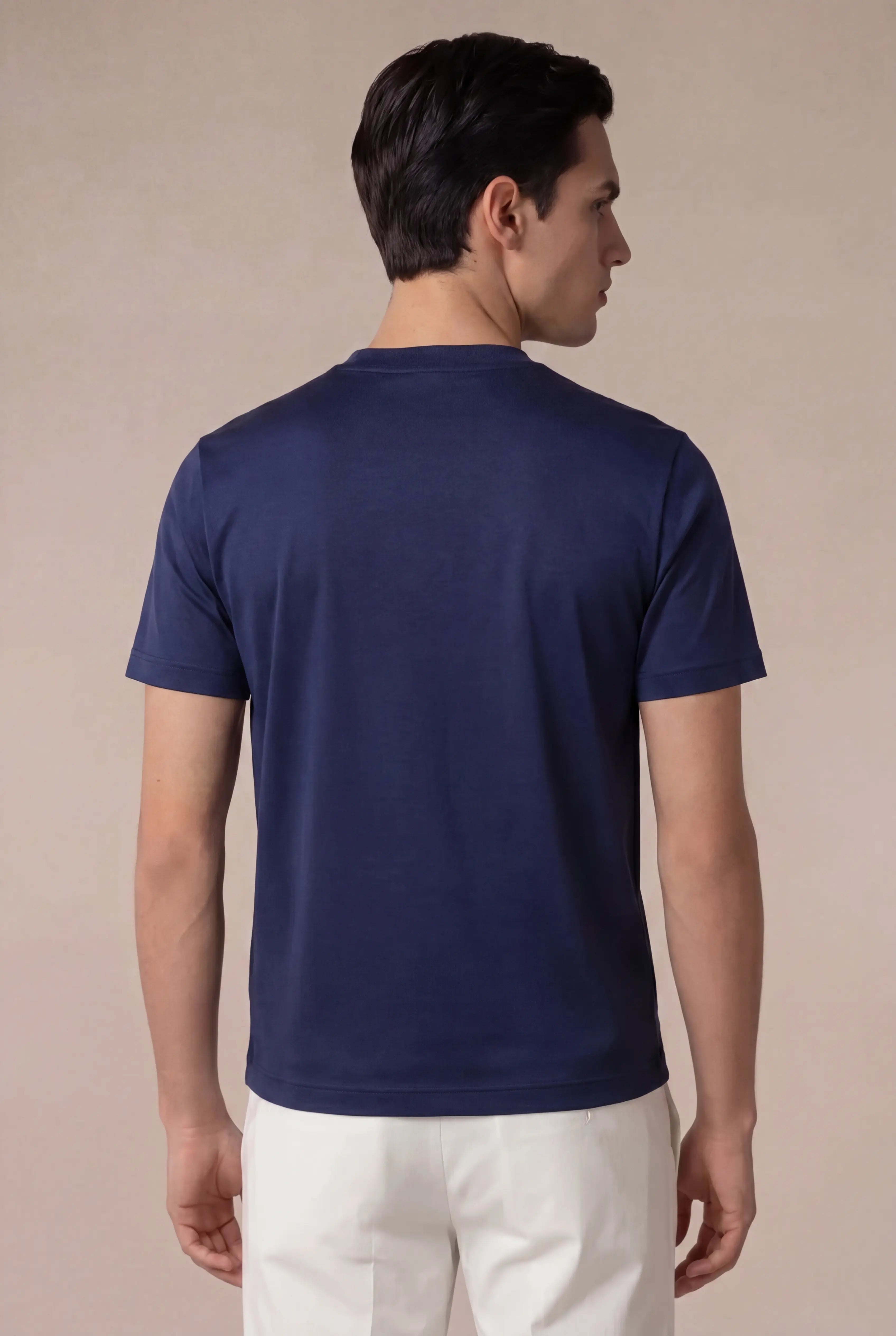 Belvino Cotton Tee Navy