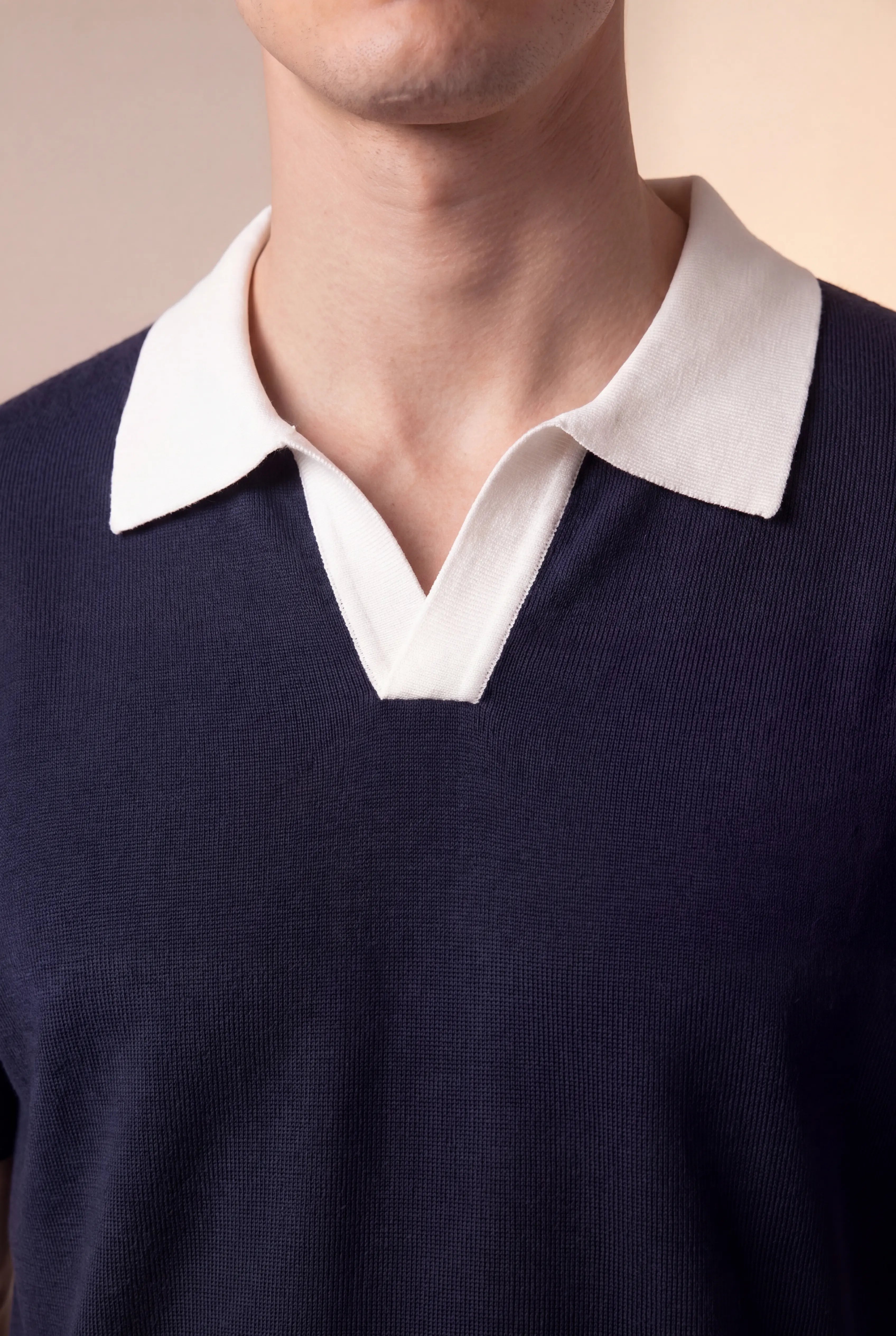 Navaro Knit Polo Navy
