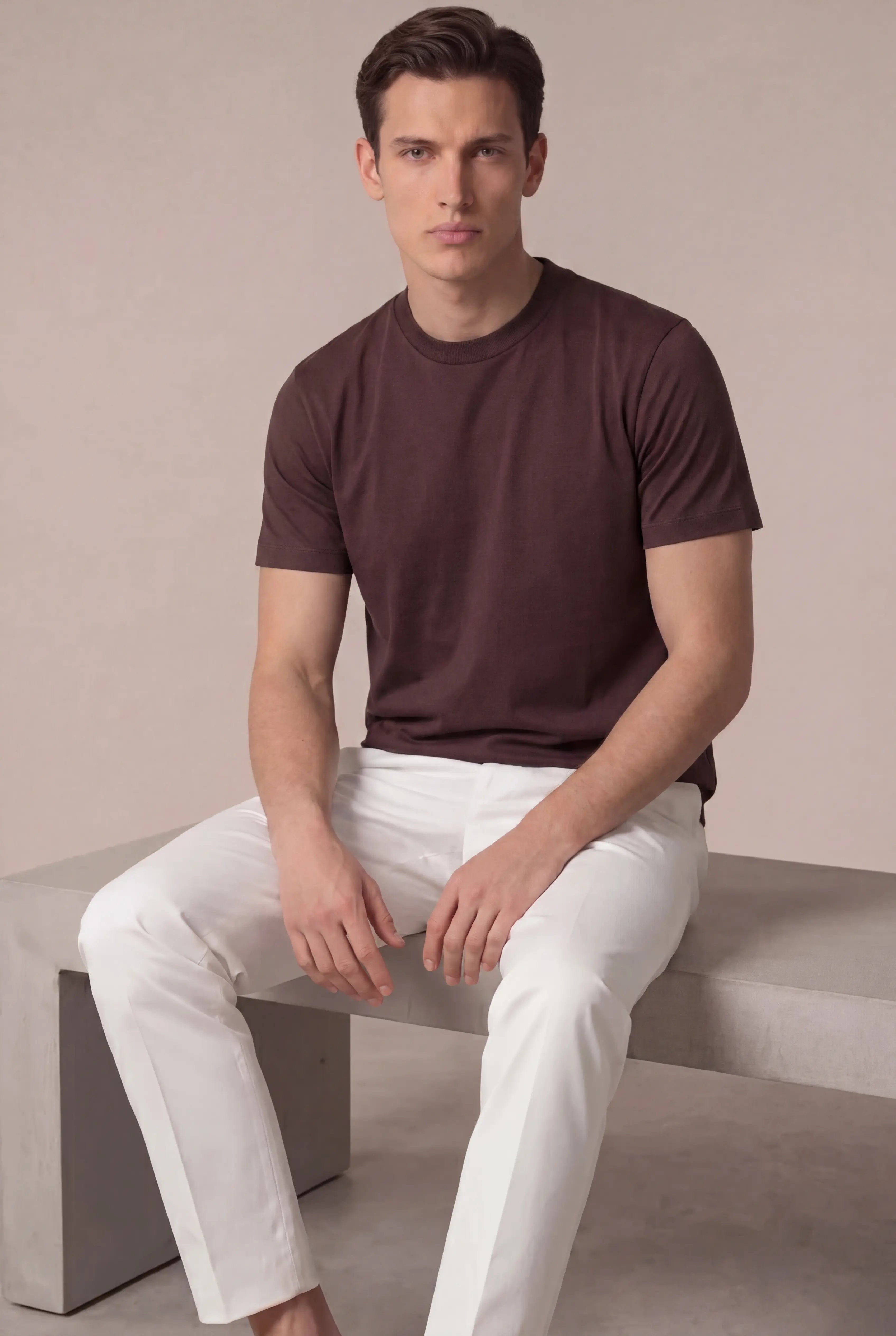 Cordino Cotton Tee Espresso