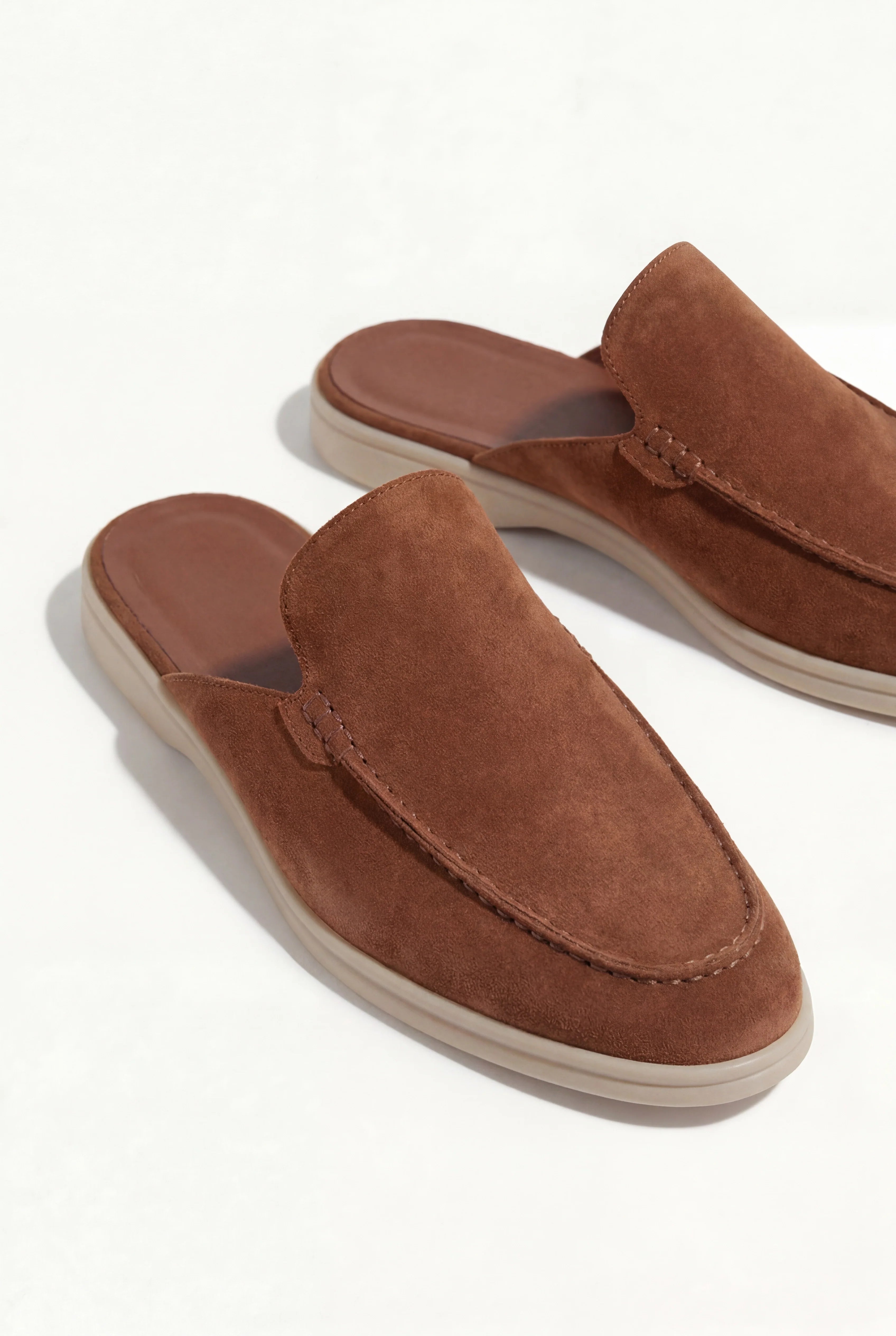Suède Yacht Mule Maroon