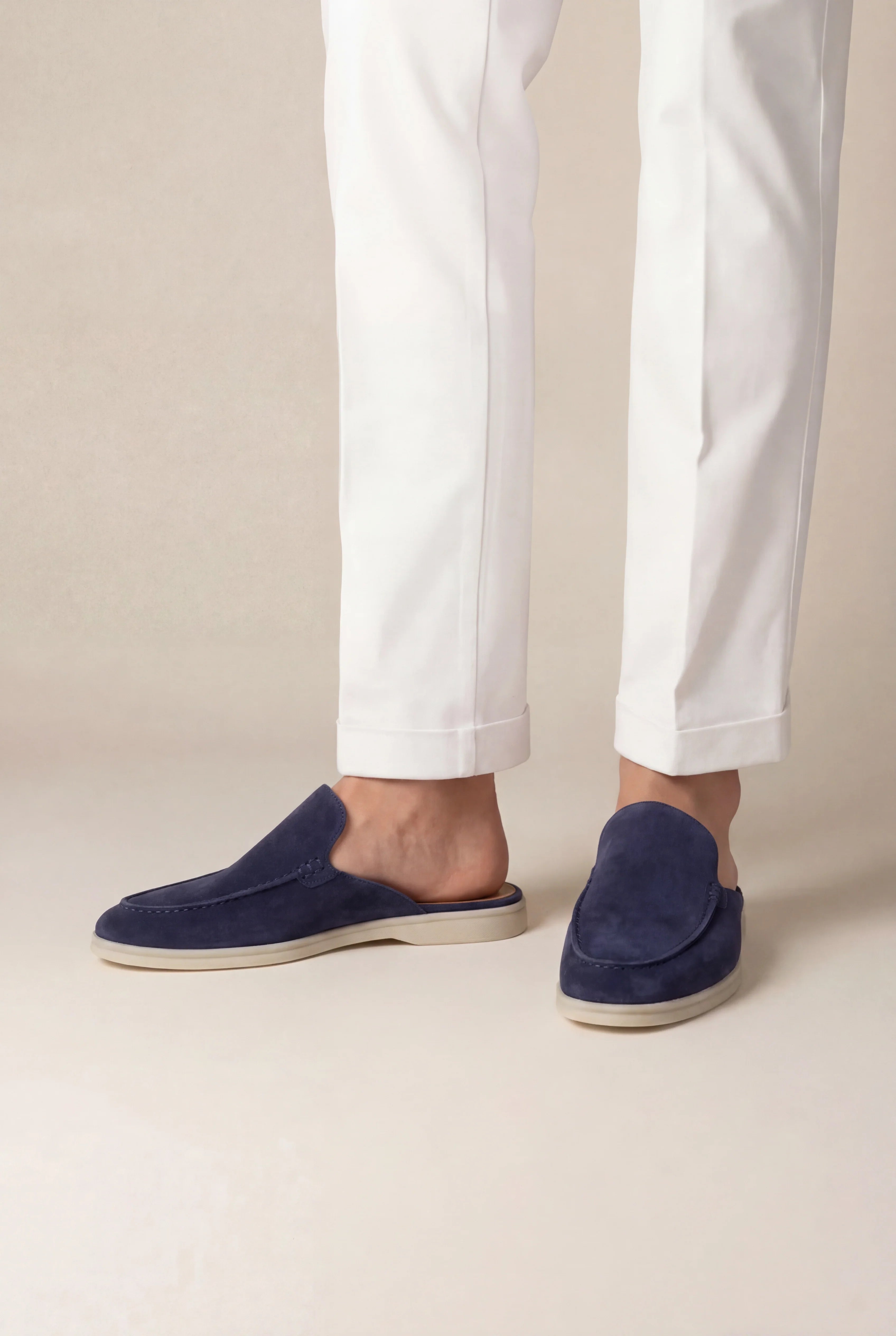 Suède Yacht Mule Navy
