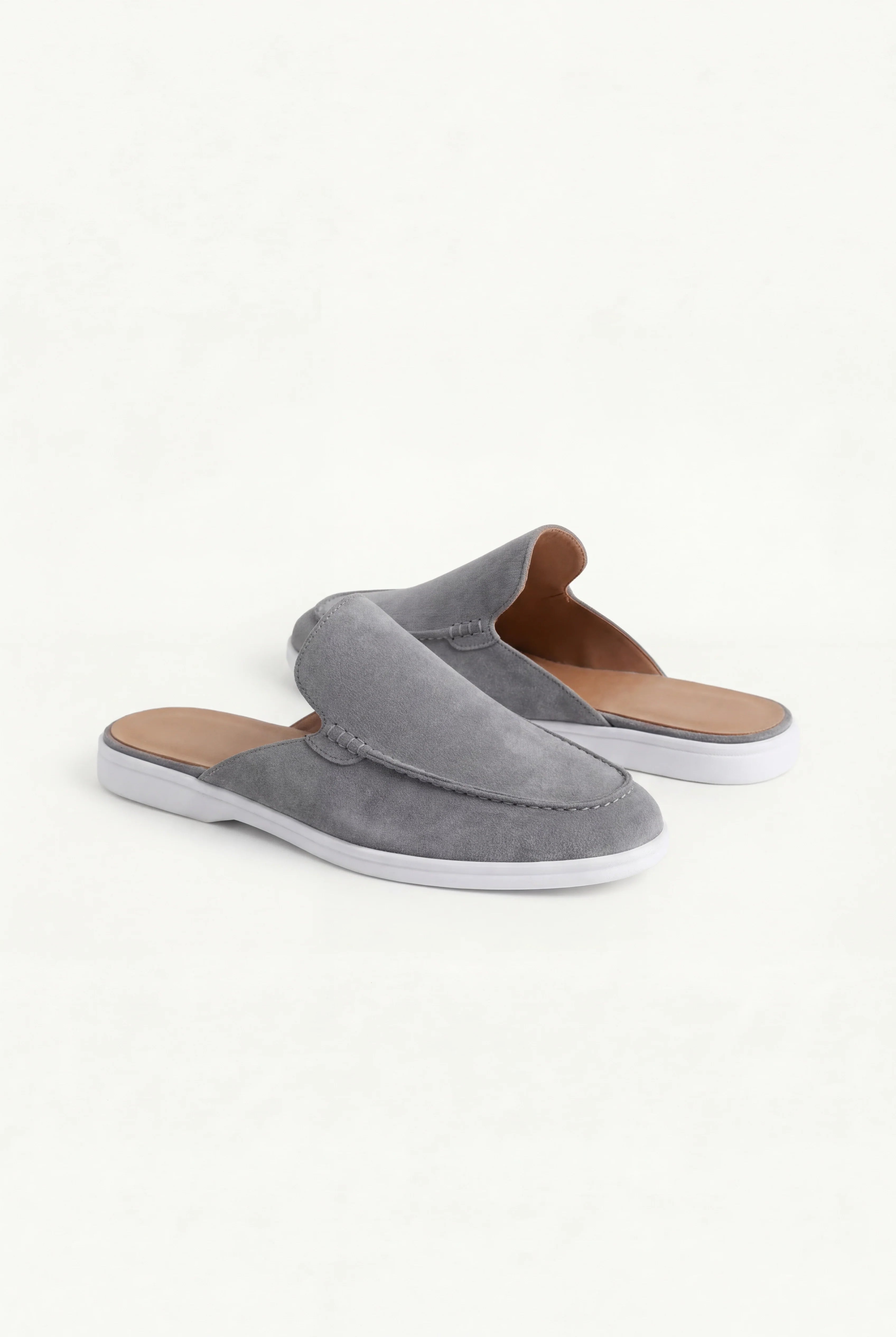 Suède Yacht Mule Grey