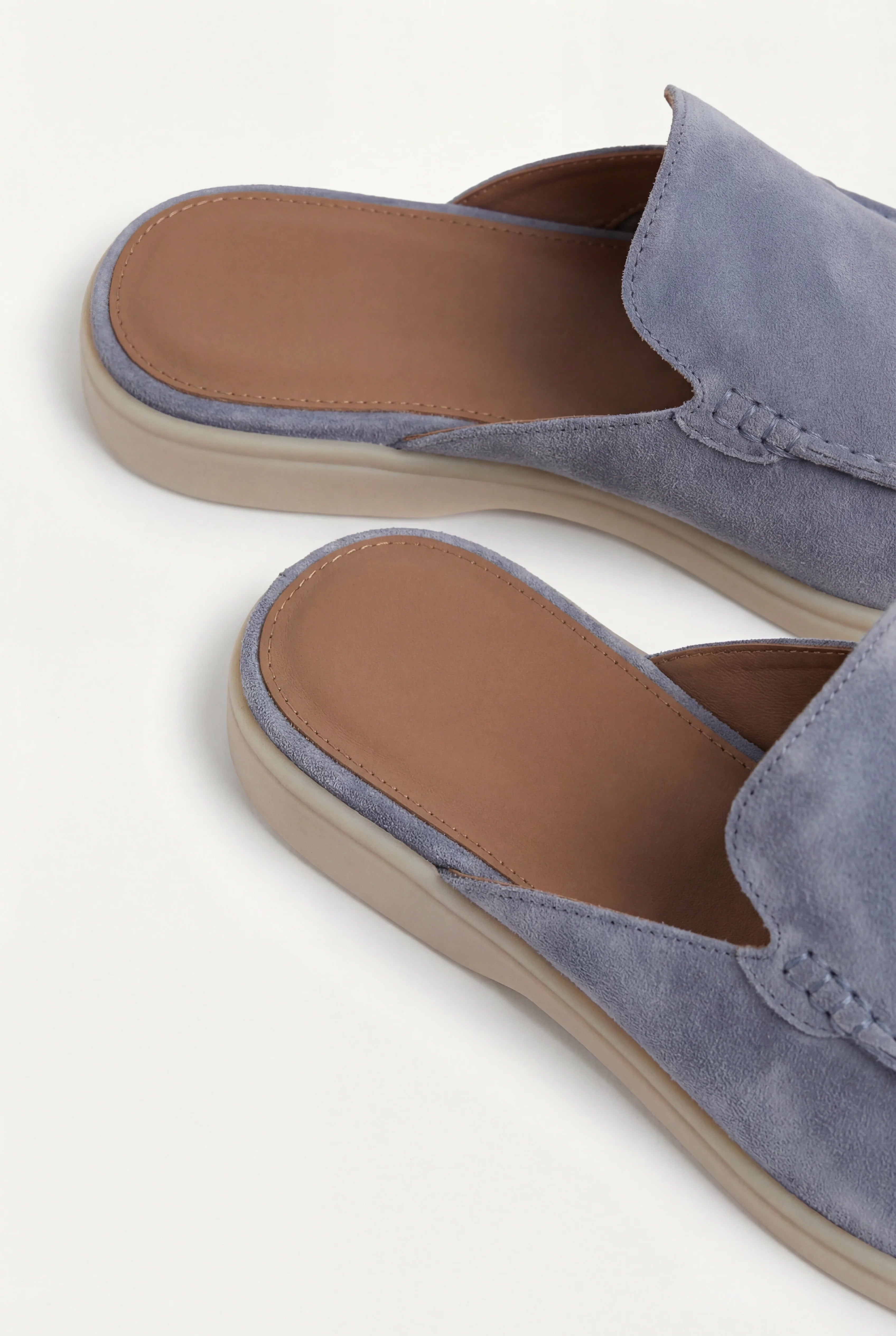 Suède Yacht Mule Baby Blue