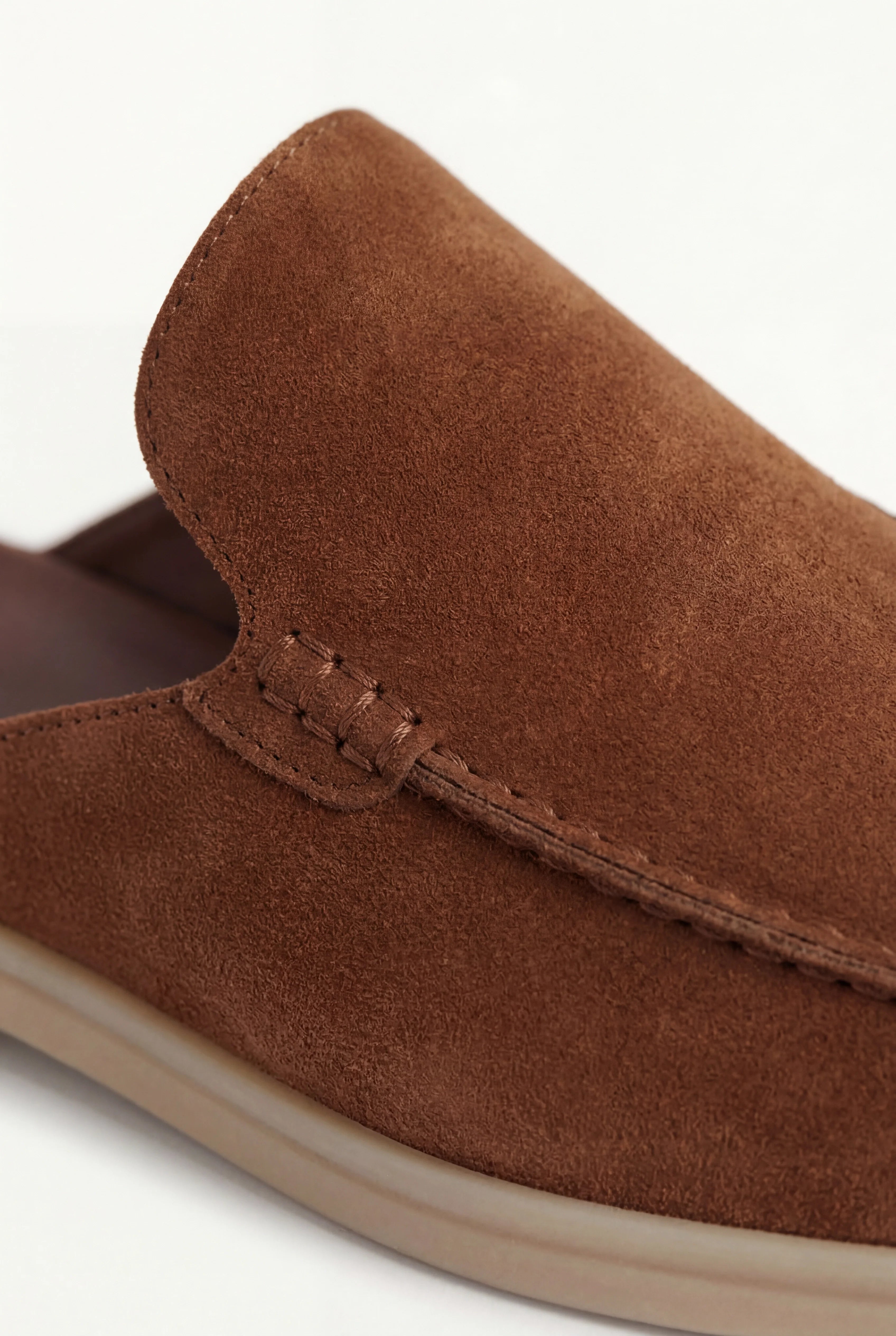 Suède Yacht Mule Maroon
