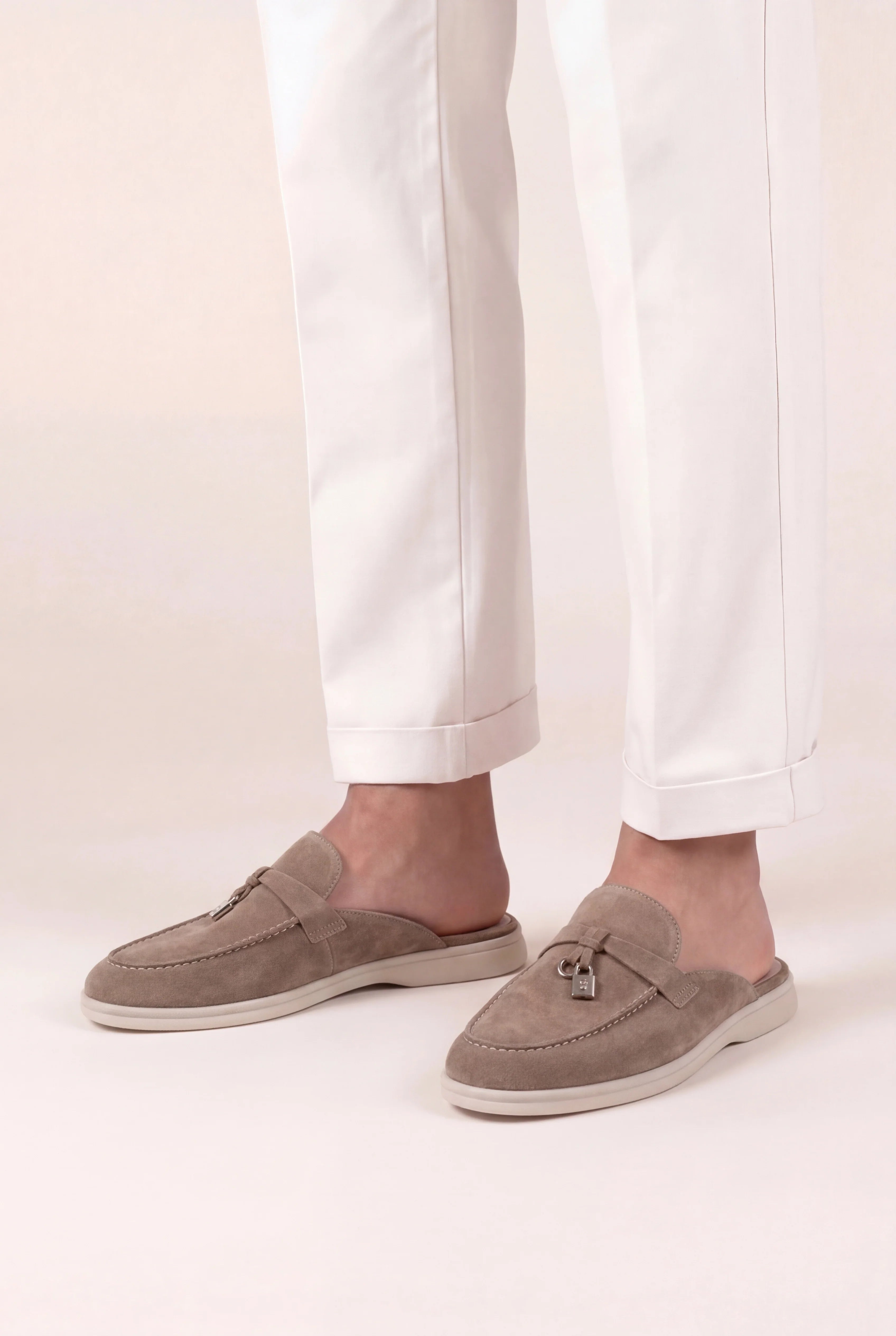 Suède Beige Explorer Mule