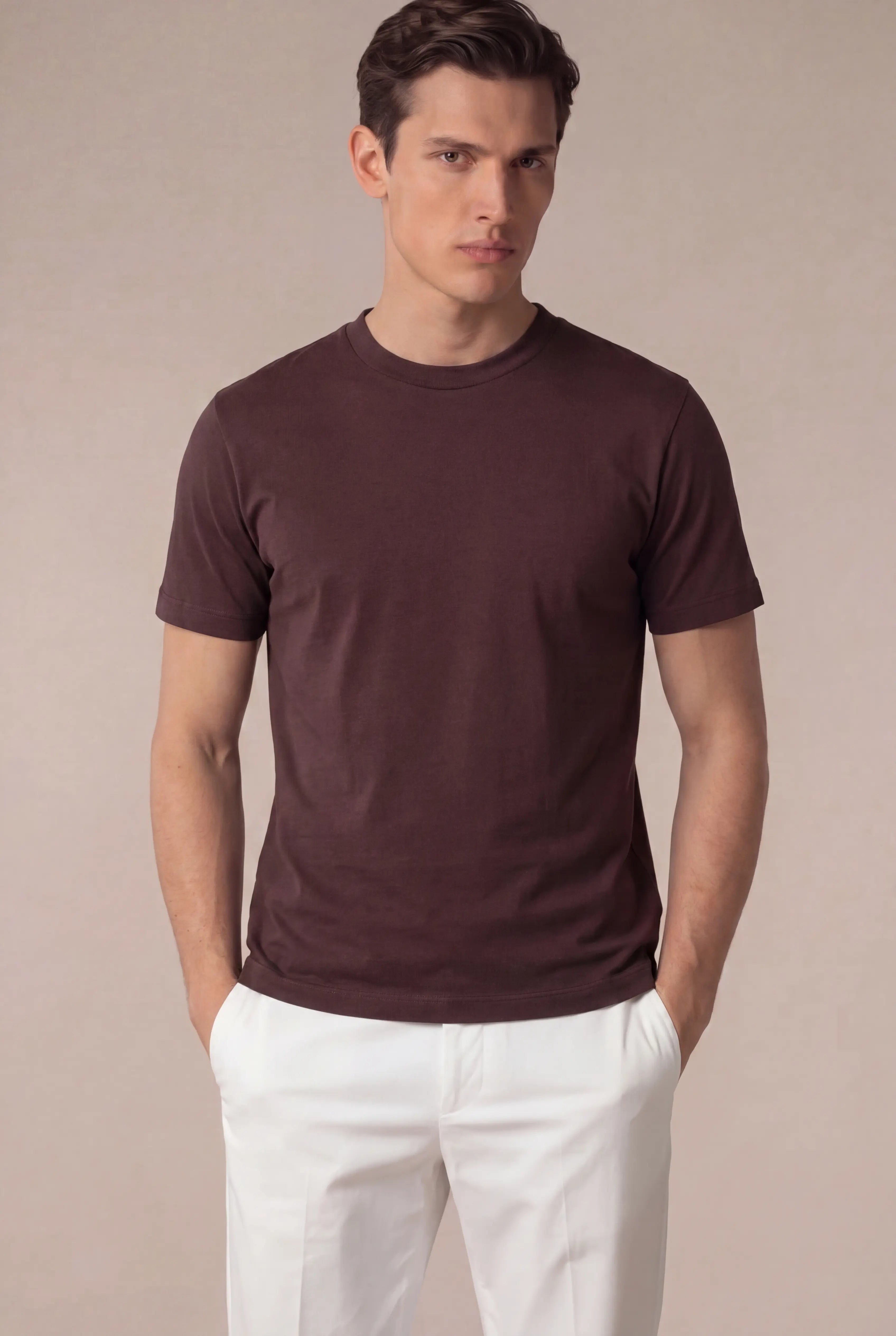 Cordino Cotton Tee Espresso