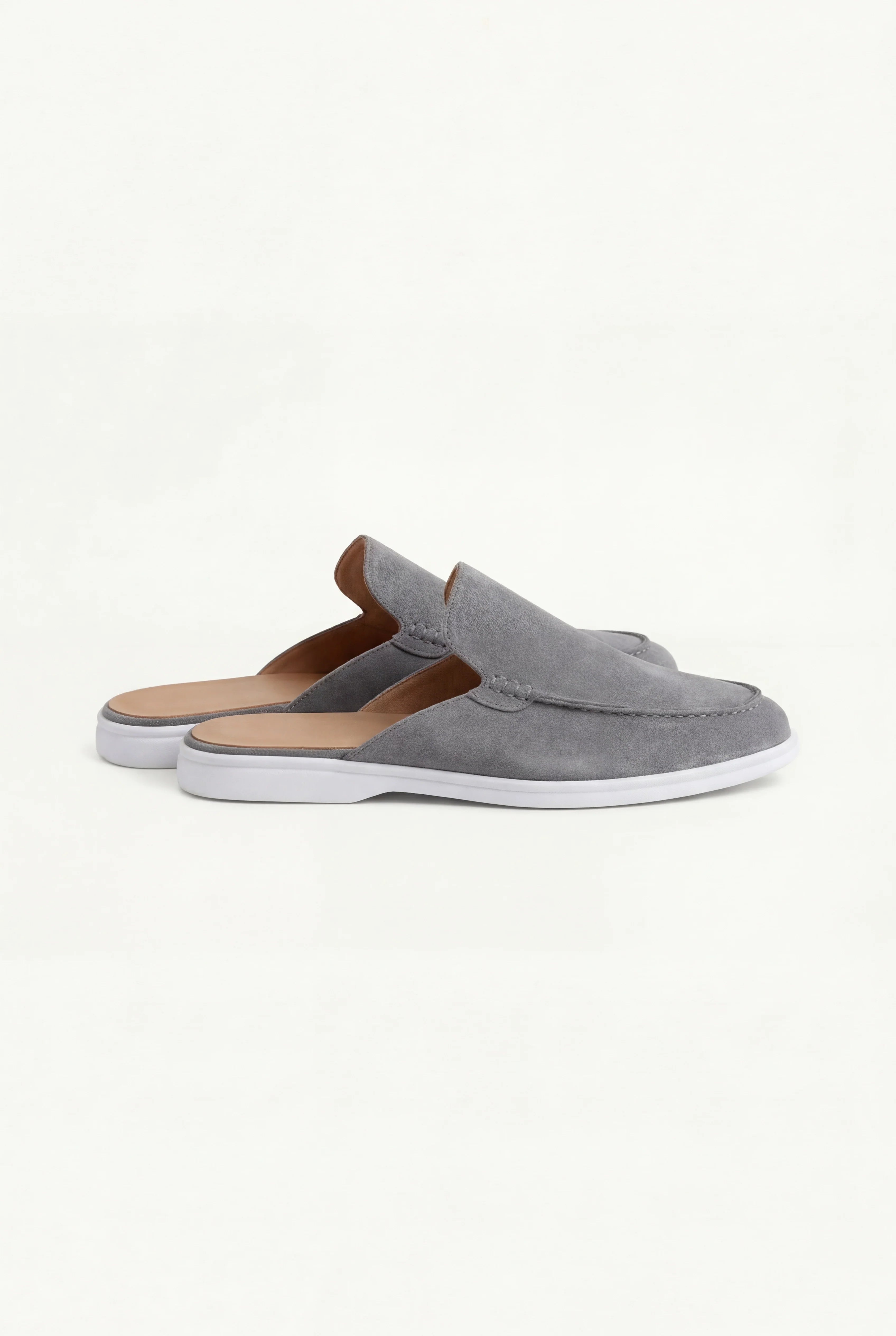 Suède Yacht Mule Grey