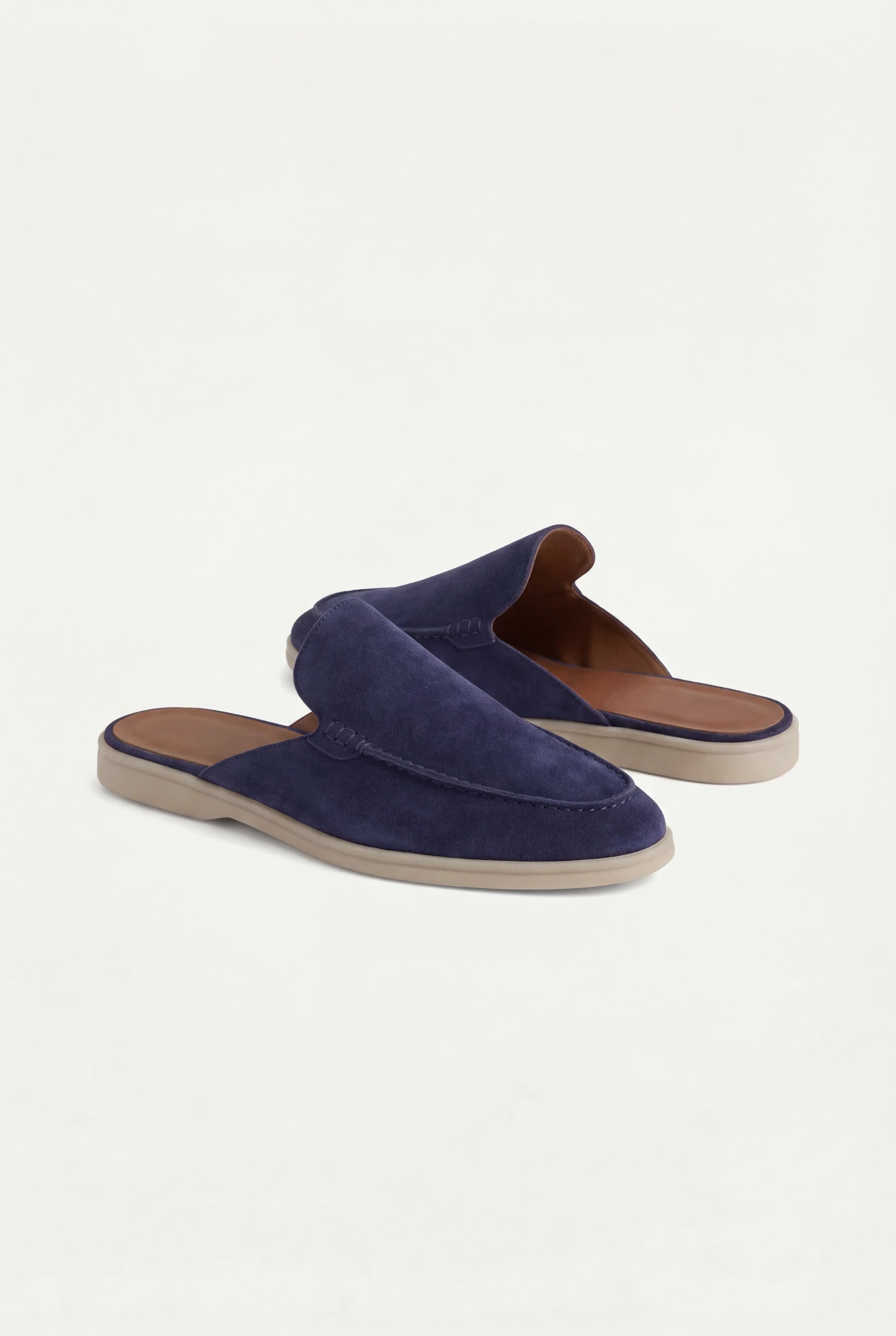 Suède Yacht Mule Navy