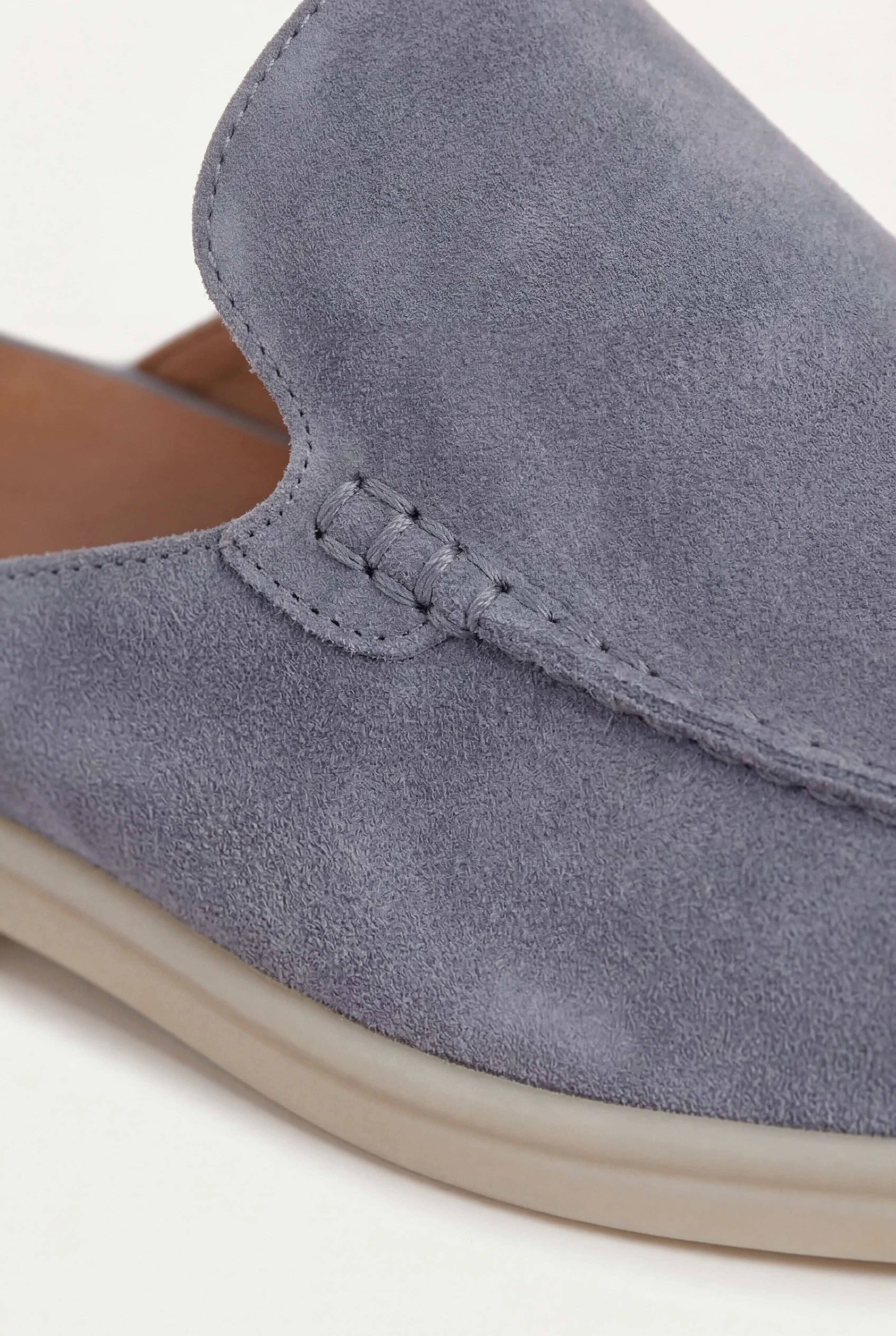 Suède Yacht Mule Baby Blue