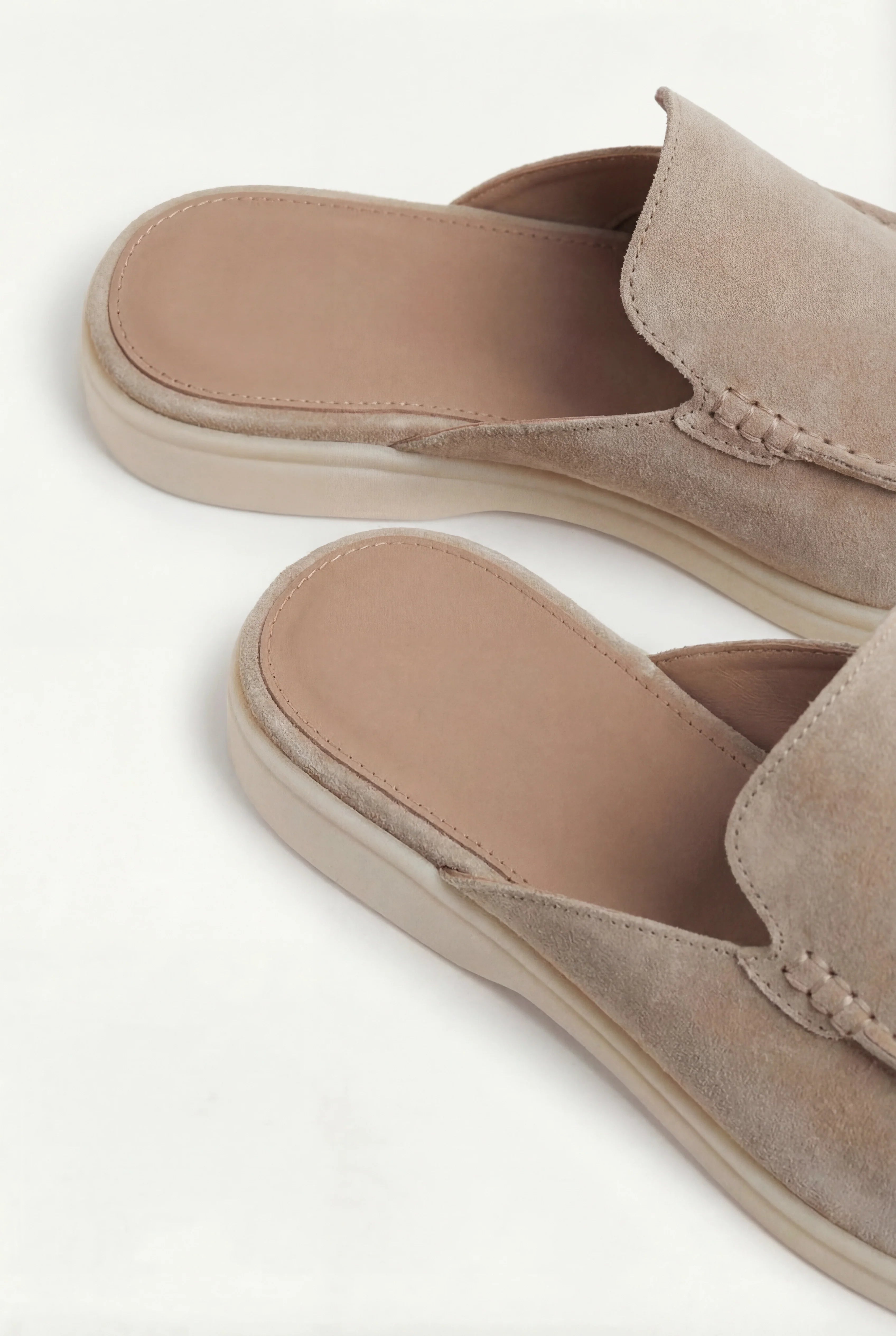 Suède Yacht Mule Beige