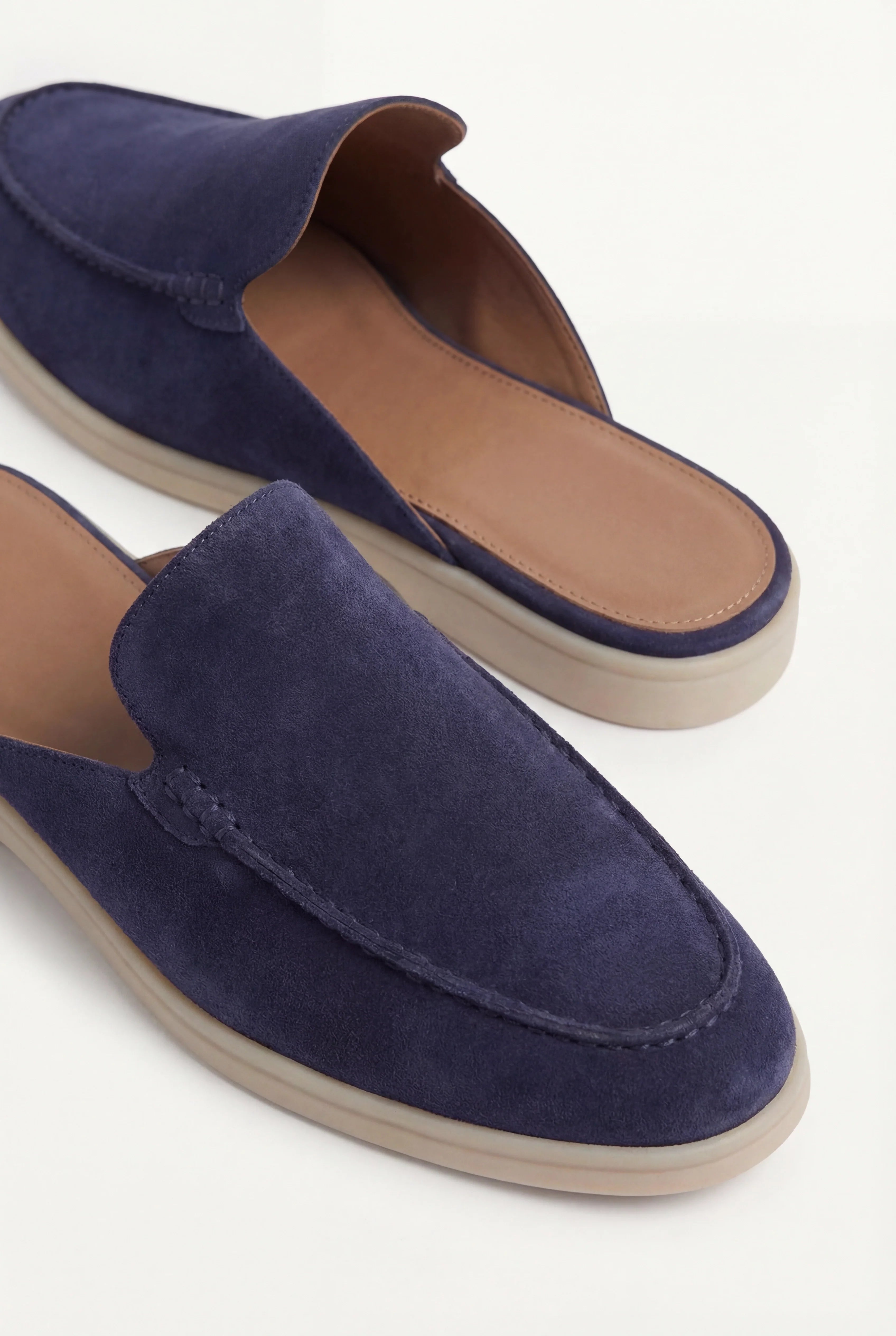 Suède Yacht Mule Navy