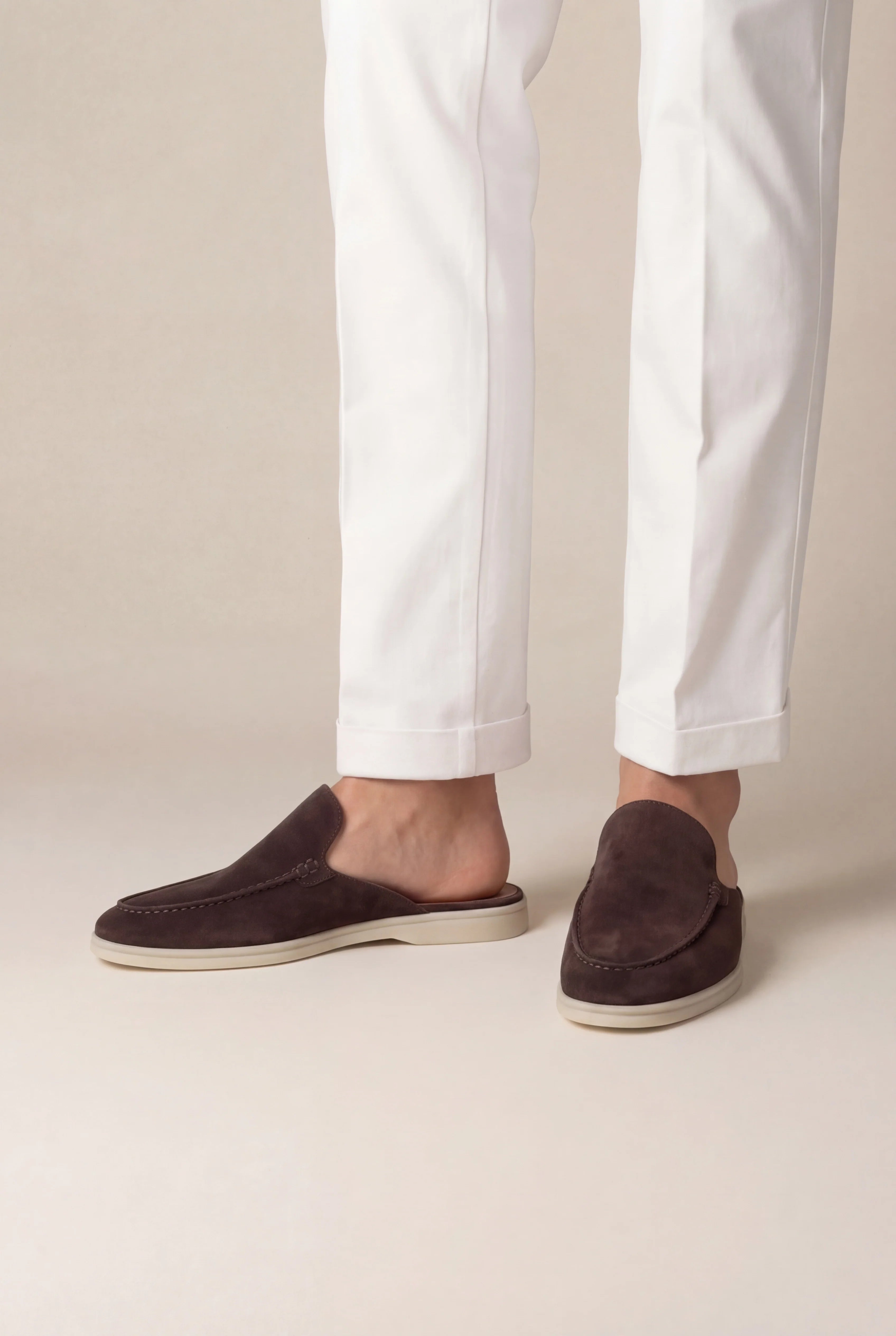 Suède Yacht Mule Brown