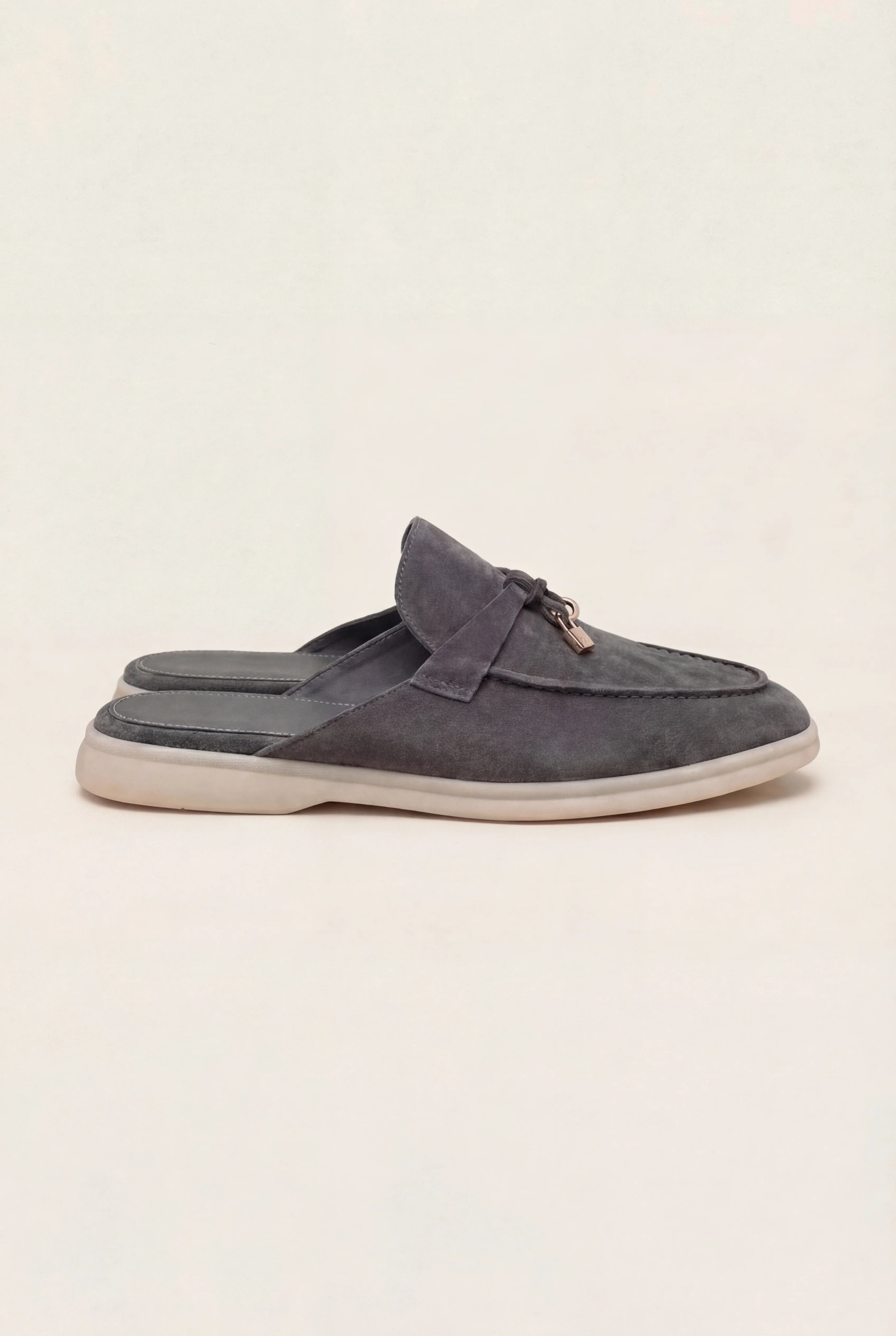 Suède Grey Explorer Mule