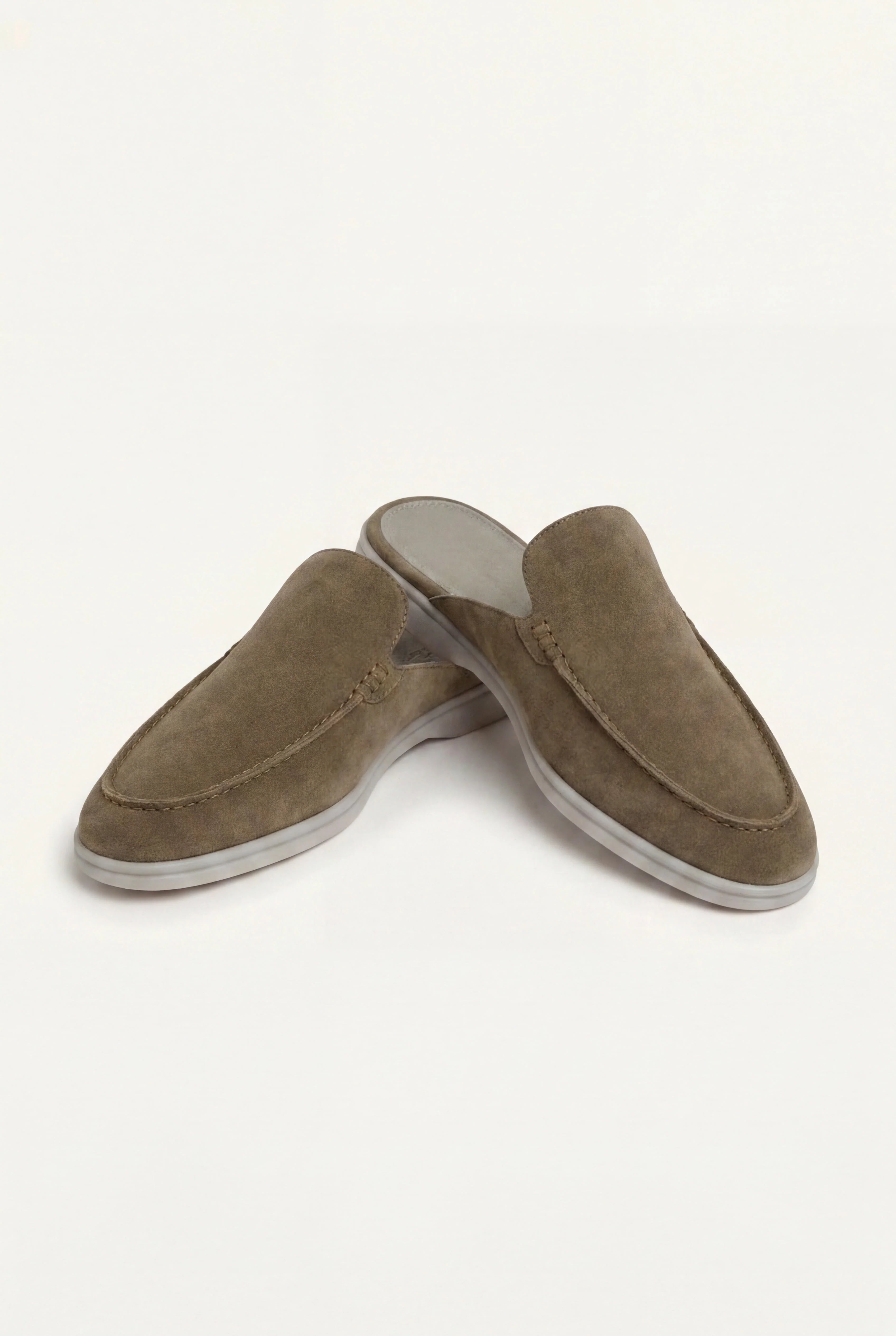 Suède Yacht Mule Olive